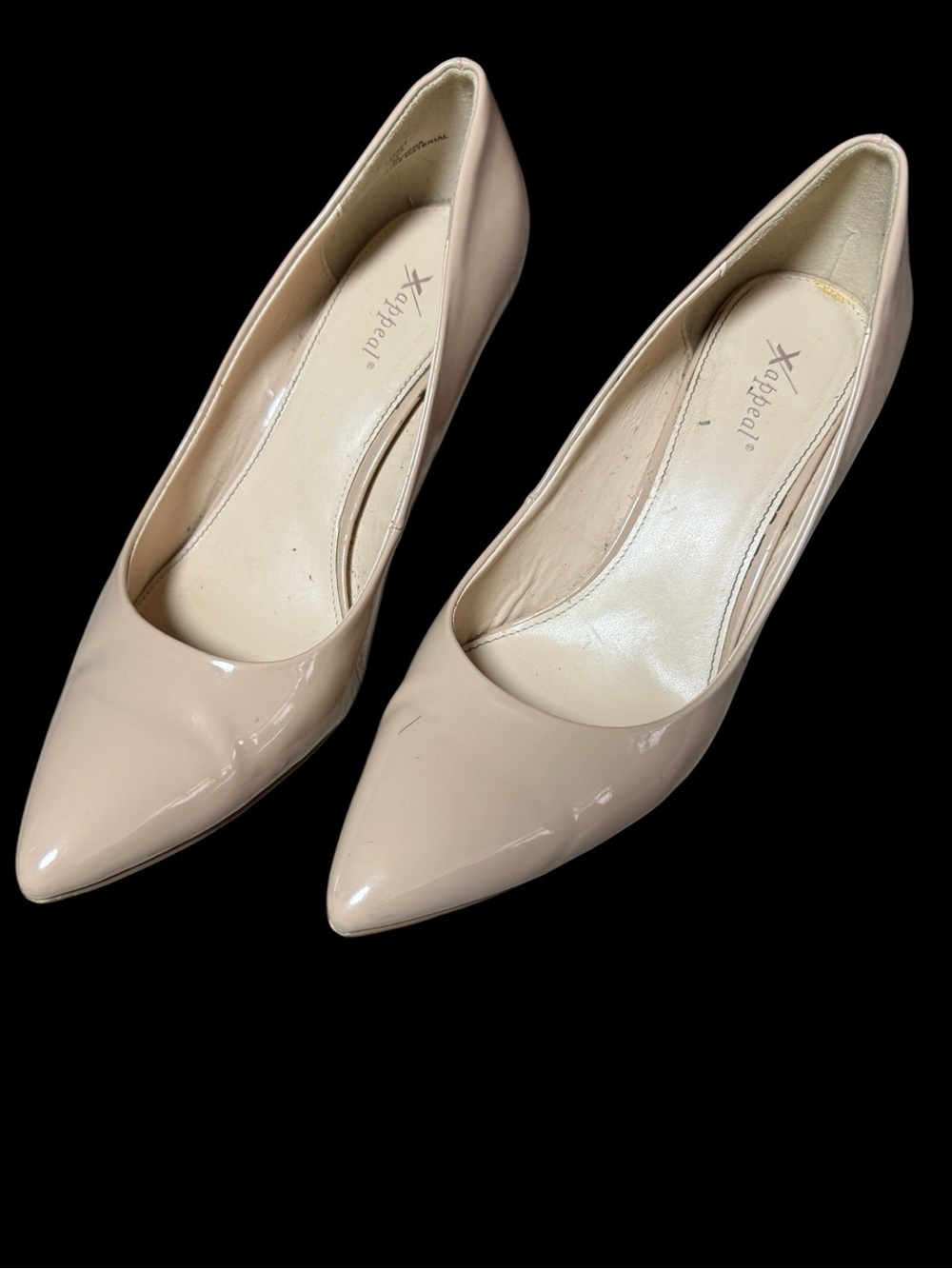x-appeal Women's Blush Patent Pointed-Toe Pumps